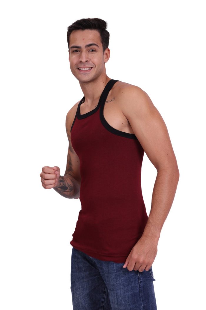 Eleva Gym Vest - Maroon/ puja