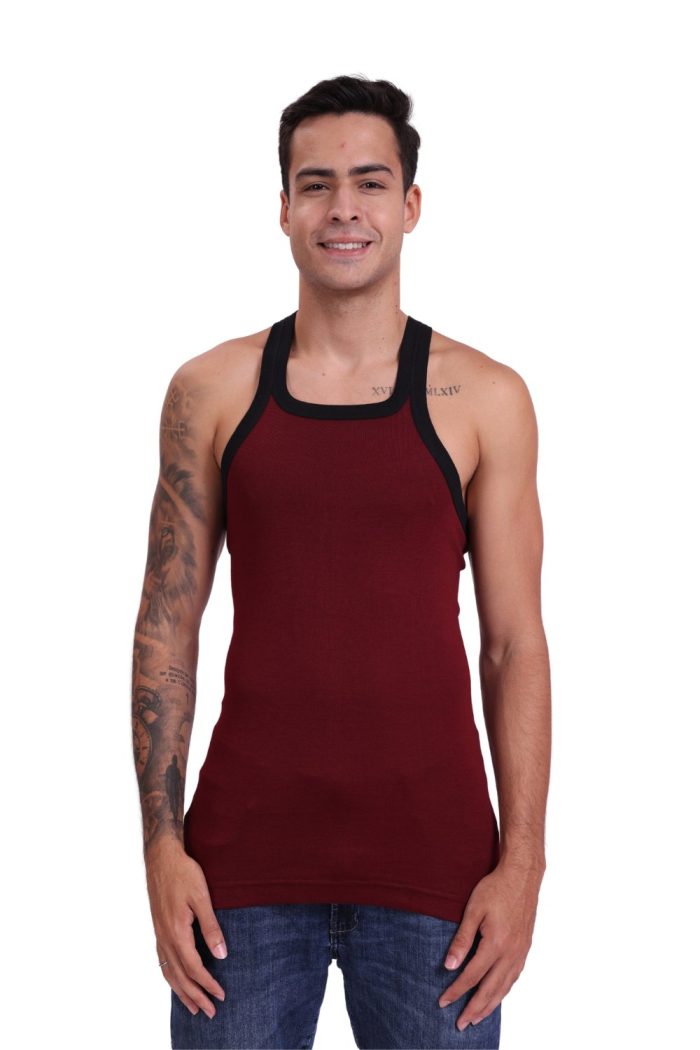 Eleva Gym Vest - Maroon/ puja